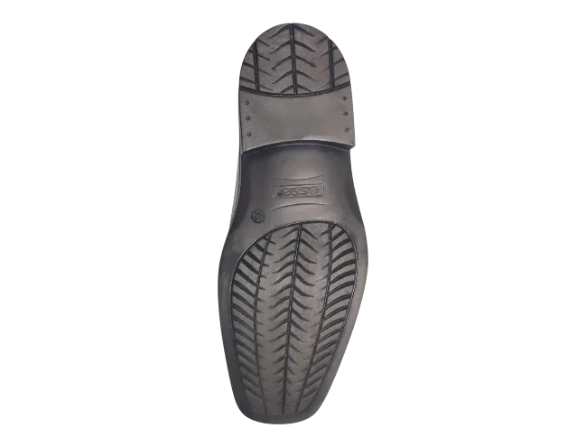 Esse Comfort Men's Leather Wide Width Bicycle Toe Slip-On - Black - view 7