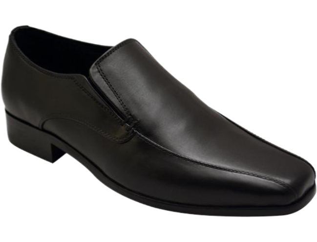 Wizfort Classics Mens Leather Sole Bicycle Toe Slip On (715)