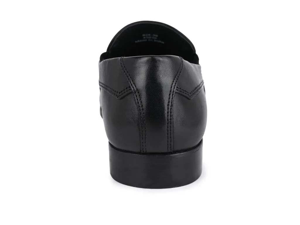 Esse Comfort Men's Leather Moc Toe Loafer - Black - view 5