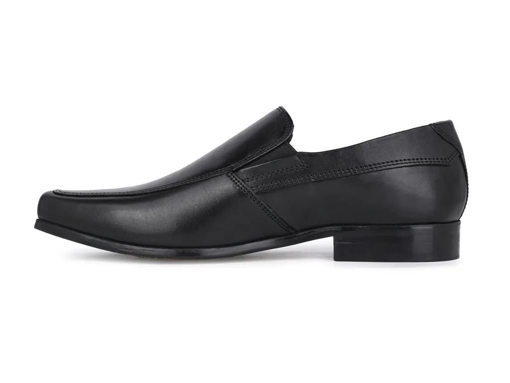 Esse Comfort Men's Leather Moc Toe Loafer - Black - view 2