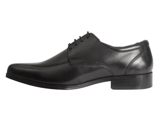 Wizfort Men's Premium Leather Sole Bicycle Toe Oxford - Black - view 3